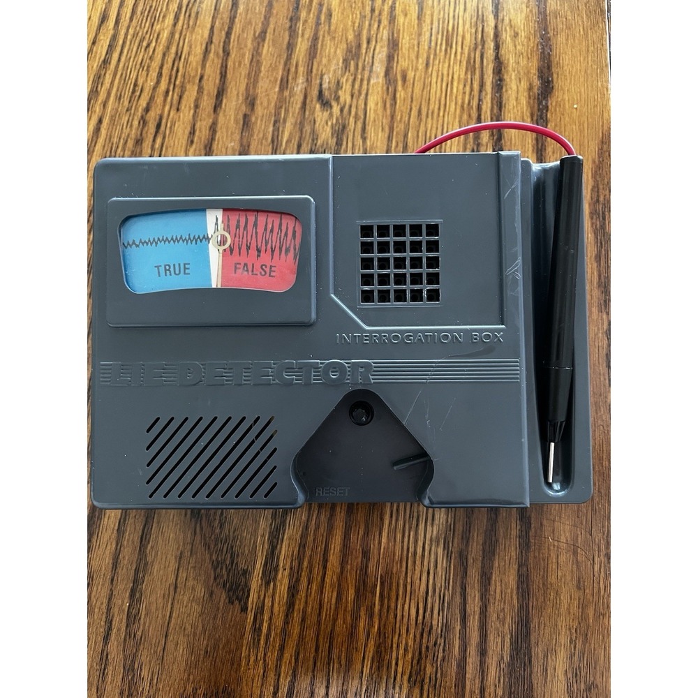 Vintage 1987 Lie Detector Official Pressman Interrogation Box Replacement Piece